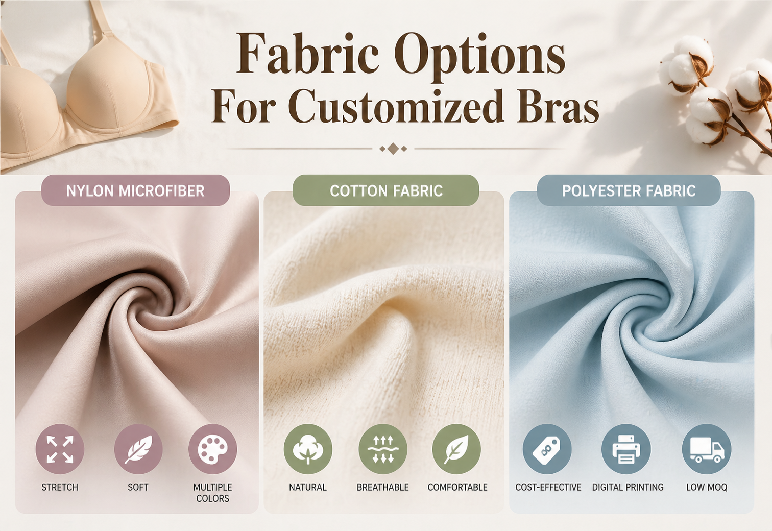 fabric option for bra
