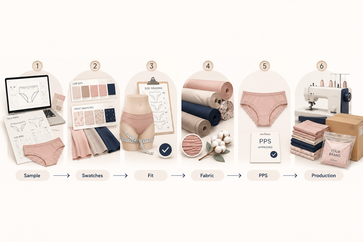 underwear manufacture process