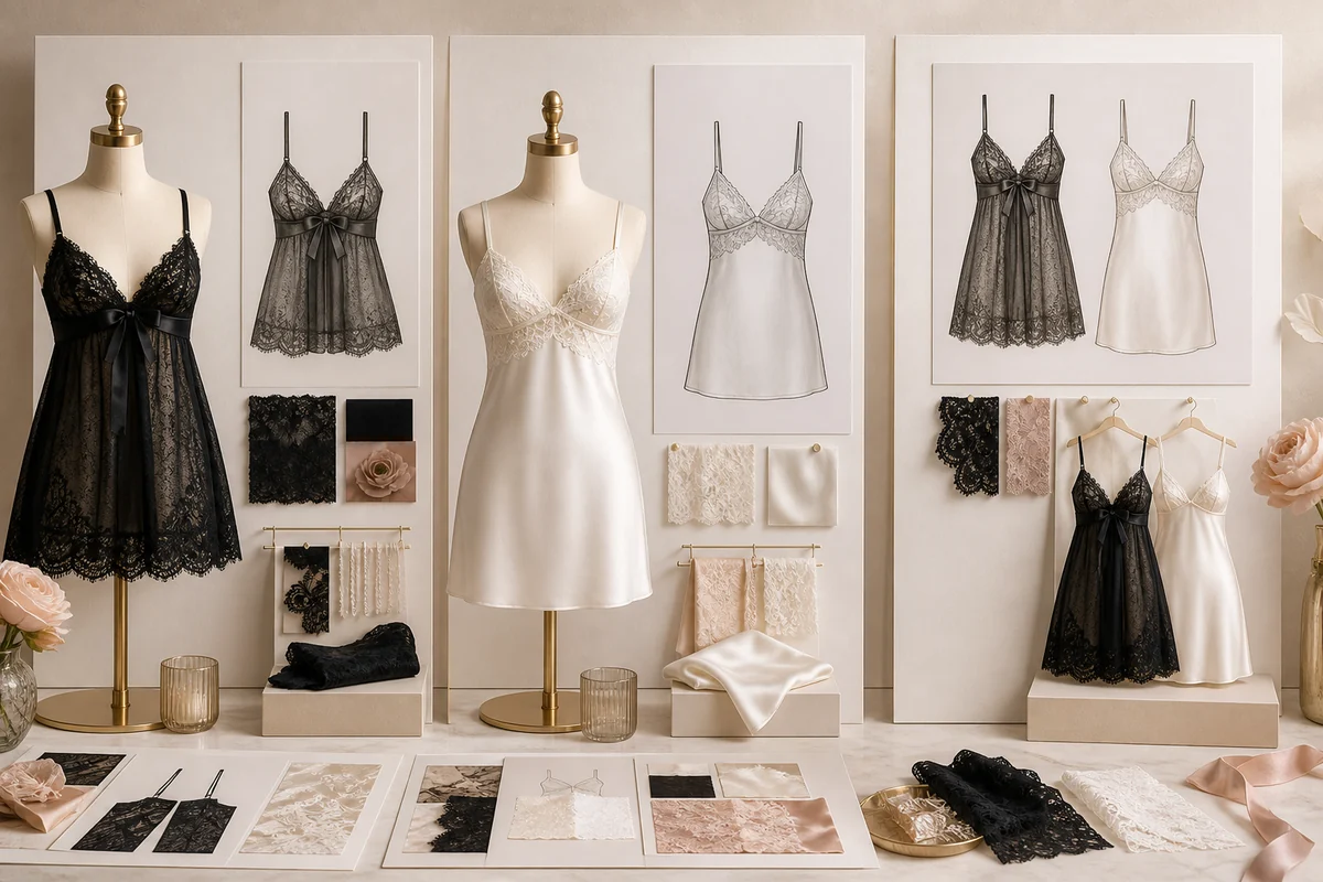 Choosing babydoll or chemise for a lingerie collection