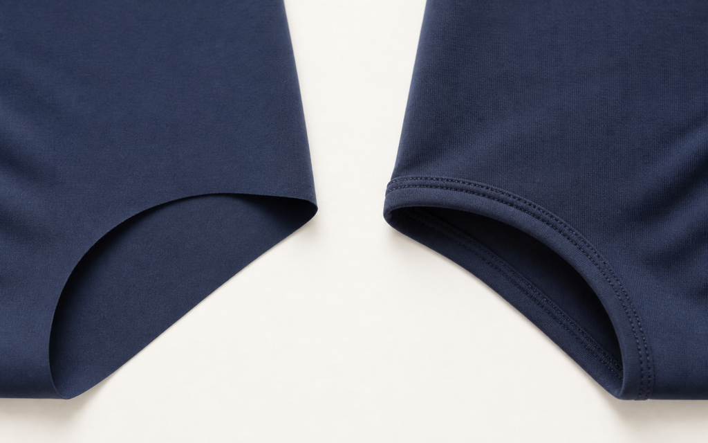 laser cut vs traditional hem